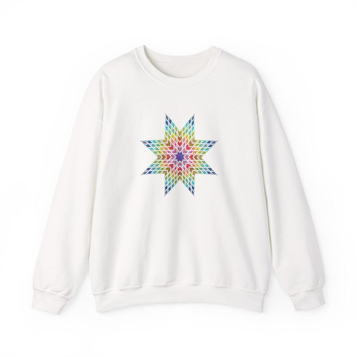 Dark Imagination Star Quilt Gideon Sweatshirt | Wearable Quilt Art