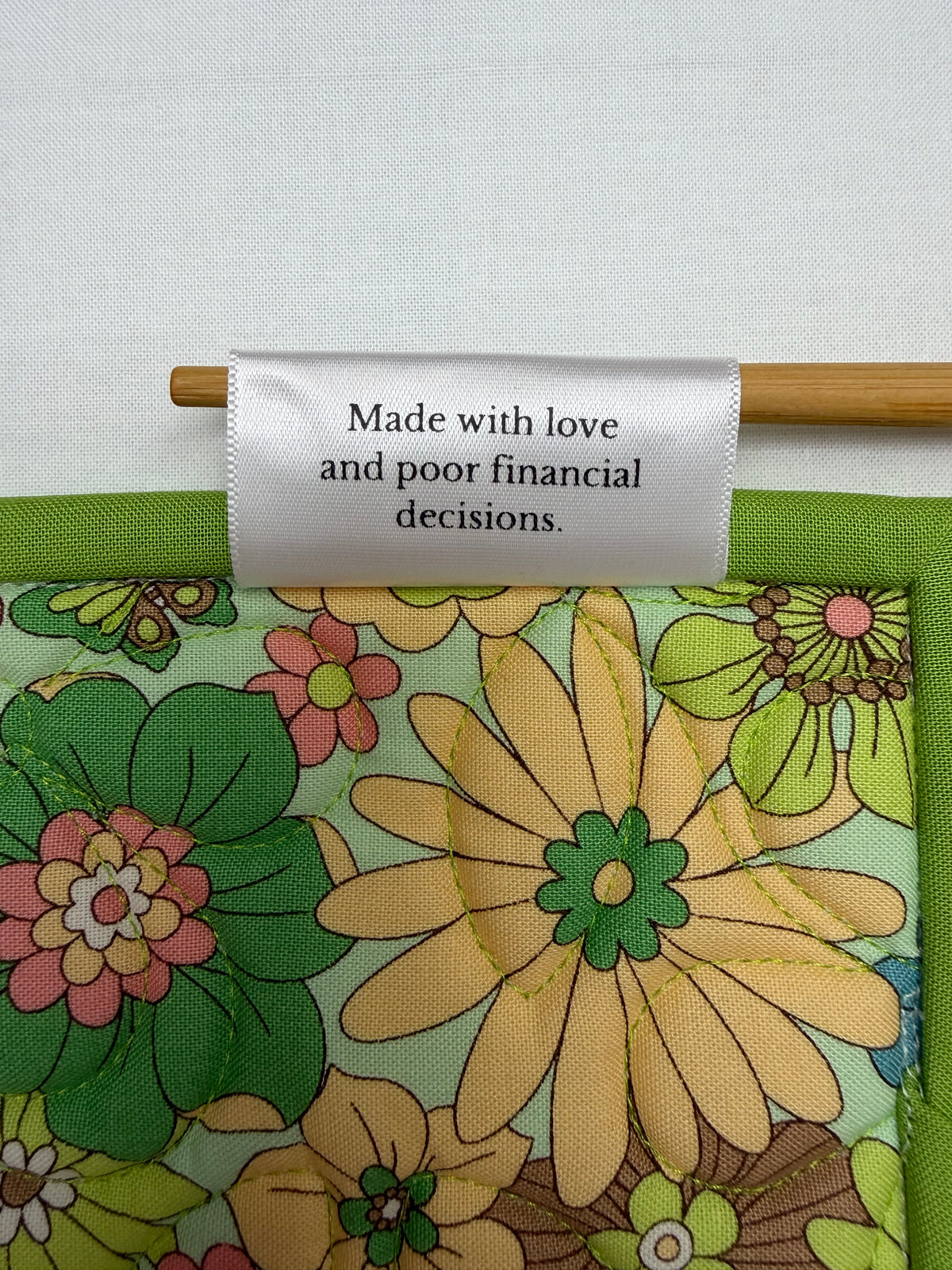 Sassy Quilt Labels - Poor Financial Decisions