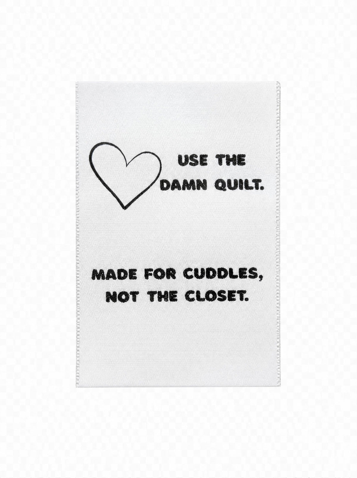 Sassy Quilt Labels - Use The Damn Quilt