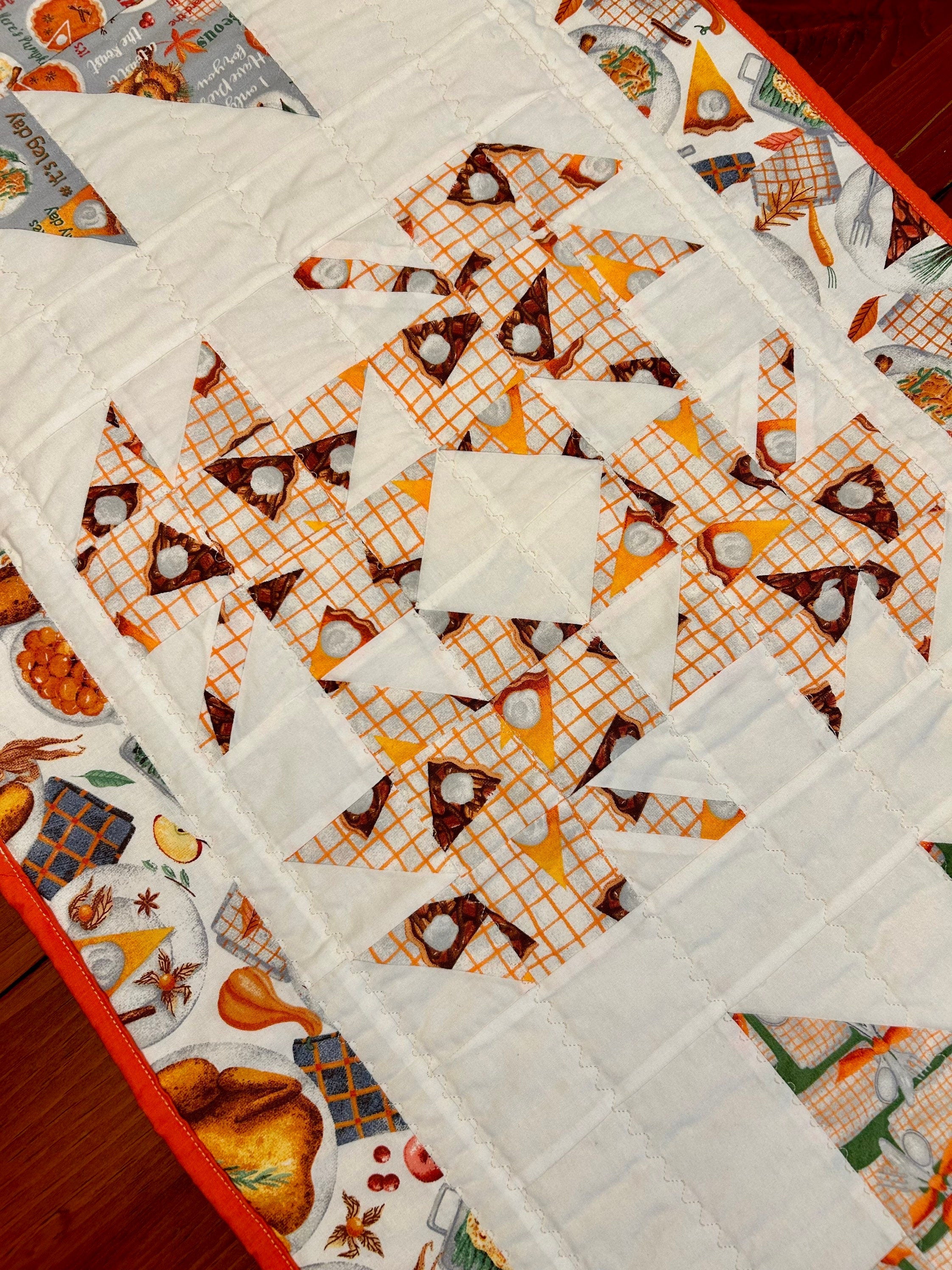 Thanksgiving Table Runner, Festive Fall Leaf Decor, Leaves, Quilted Home Decor, Fall Tablescape, Handmade Gift, Unique Housewarming Present