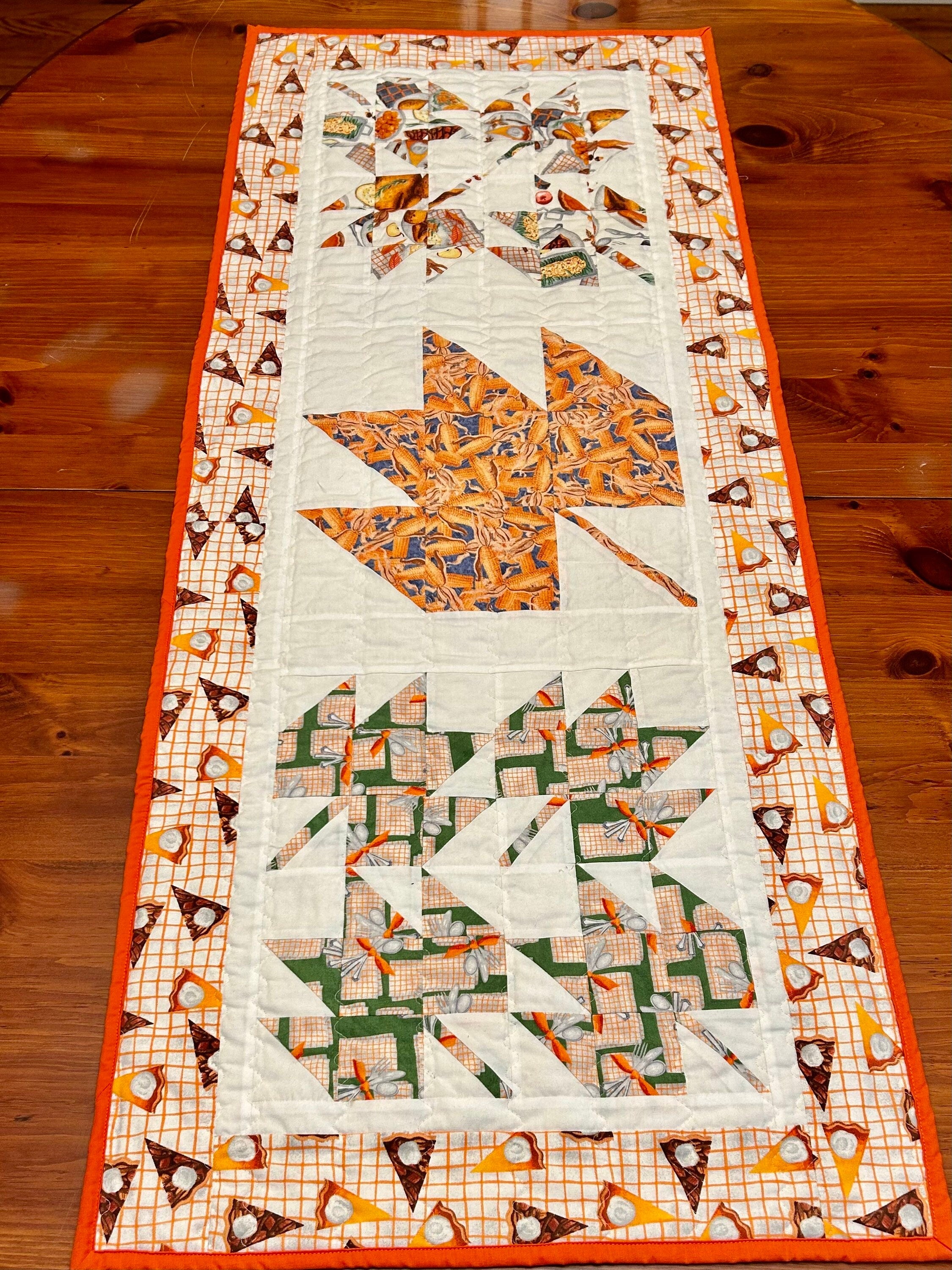 Thanksgiving Table Runner, Festive Fall Leaf Decor, Leaves, Quilted Home Decor, Fall Tablescape, Handmade Gift, Unique Housewarming Present