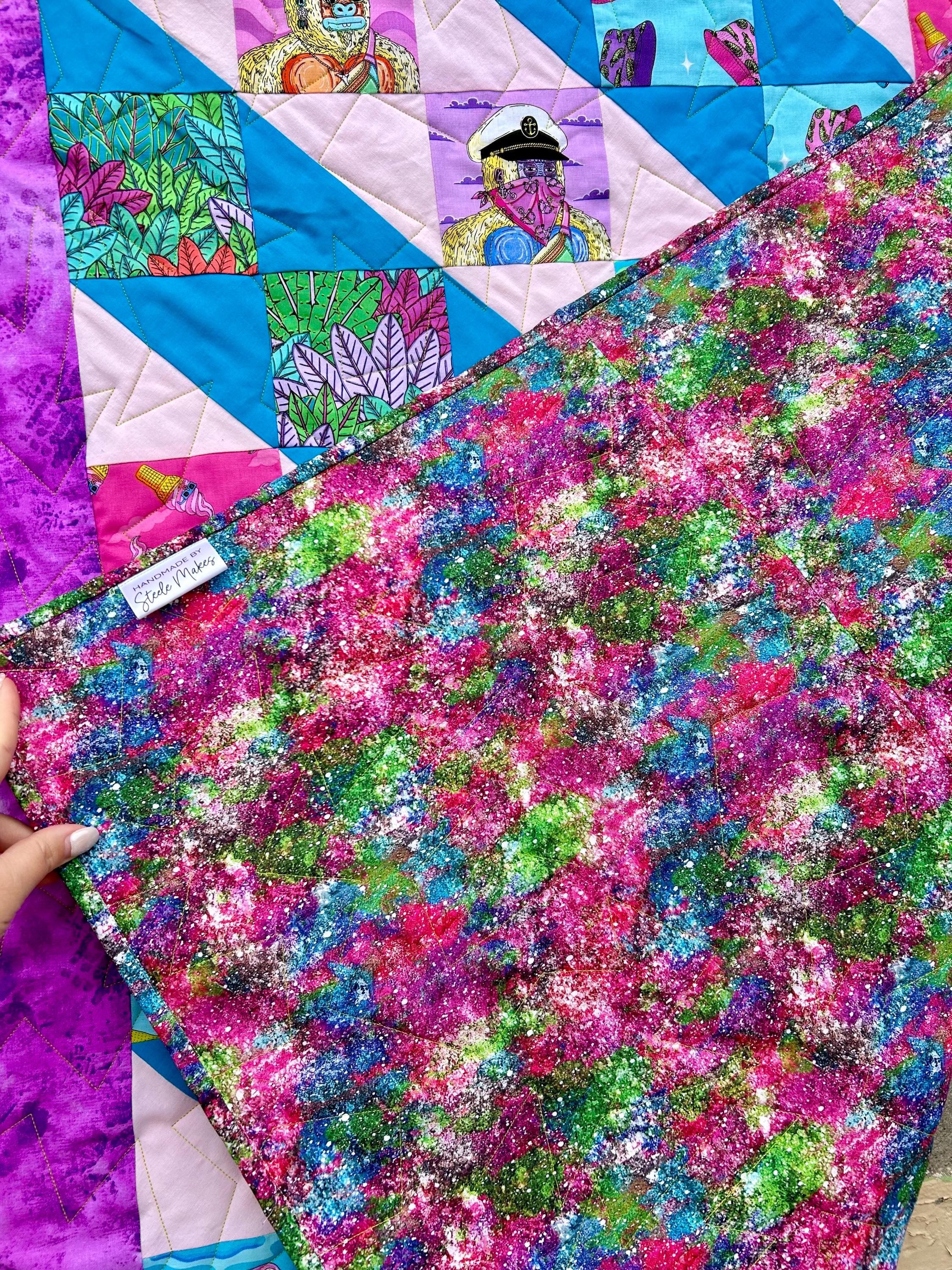 Vibrant Mulga Kongz Quilt - Handmade Throw Quilt